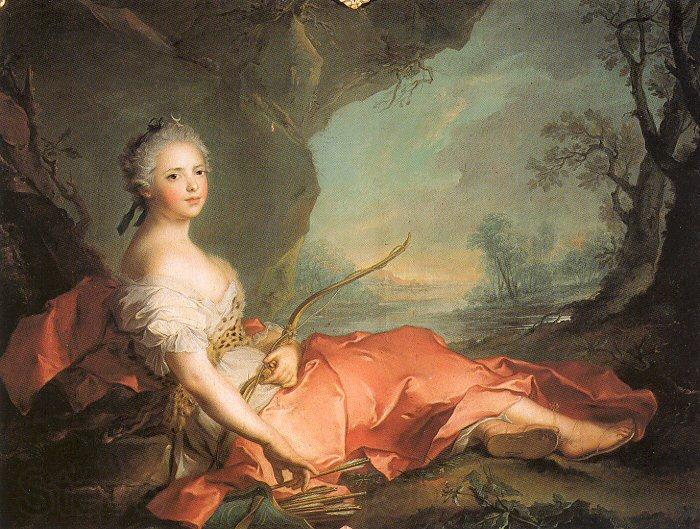 Jean Marc Nattier Marie-Adlaide of France as Diana Spain oil painting art